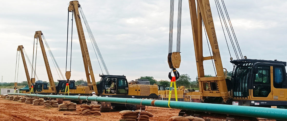 90T Construction de la couche de tuyauterie de la couche de tuyauterie de la corde de fil Luffing du pétrole et du gaz
